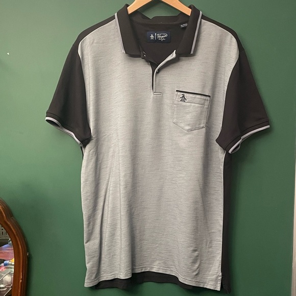 Original Penguin Gray and Black Polo Shirt - Picture 1 of 8